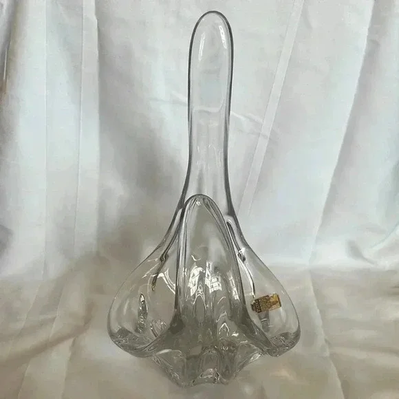 Vintage Castle Art Crystal Abstract Candy Bowl Dish - Picture 4 of 5